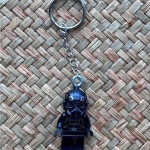Black LEGO Minifigure Keychain